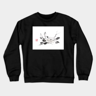 White queen sumi-e painting Crewneck Sweatshirt